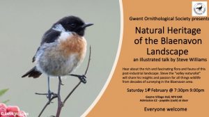 Indoor Meeting - Natural Heritage of the Blaenavon Landscape @ Goytre Village Hall